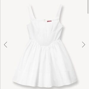 Staud Size 2 white mini dress